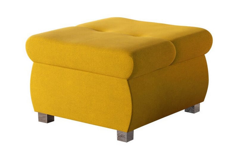 Cerys Fotpall 60 cm, Gul