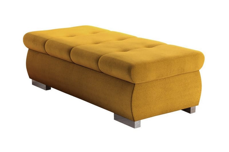 Cerys Fotpall 60 cm, Gul