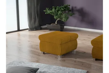 Cerys Fotpall 60 cm - Gul - Möbler - Vardagsrum - Stolar & sittmöbler - Pallar - Fotpall
