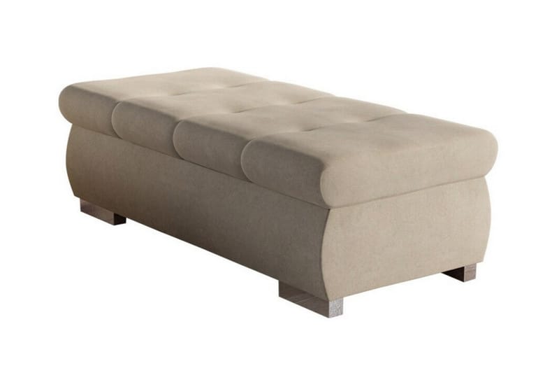 Cerys Fotpall 60 cm Ljusbrun - Möbler - Vardagsrum - Stolar & sittmöbler - Pallar - Fotpall