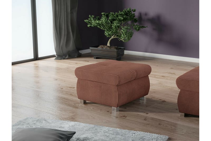 Cerys Fotpall 60 cm - Rosa - Möbler - Vardagsrum - Stolar & sittmöbler - Pallar - Fotpall