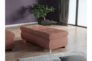 Cerys Fotpall 60 cm - Rosa - Möbler - Vardagsrum - Stolar & sittmöbler - Pallar - Fotpall