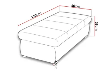 Cerys Fotpall 60 cm - Rosa - Möbler - Vardagsrum - Stolar & sittmöbler - Pallar - Fotpall