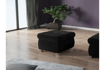 Cerys Fotpall 60 cm - Svart - Möbler - Vardagsrum - Stolar & sittmöbler - Pallar - Fotpall