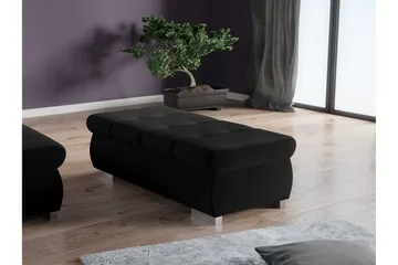 Cerys Fotpall 60 cm - Svart - Möbler - Vardagsrum - Stolar & sittmöbler - Pallar - Fotpall