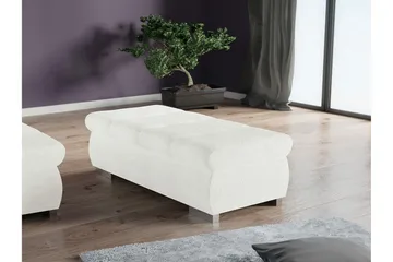 Cerys Fotpall 60 cm - Vit - Möbler - Vardagsrum - Stolar & sittmöbler - Pallar - Fotpall