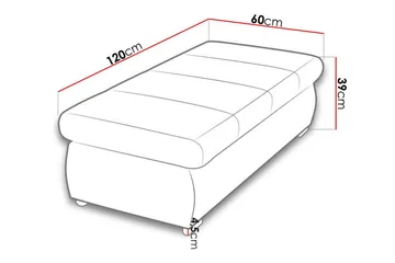 Cerys Fotpall 60 cm - Möbler - Vardagsrum - Stolar & sittmöbler - Pallar - Fotpall