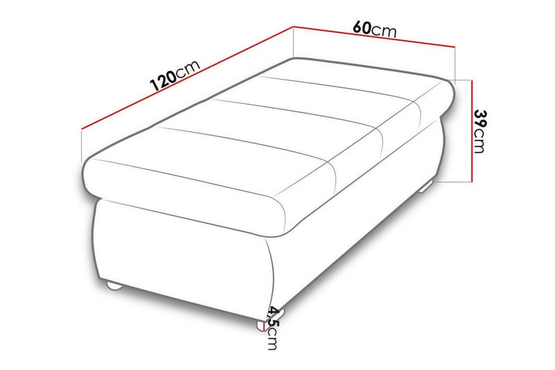Cerys Fotpall 60 cm - Möbler - Vardagsrum - Stolar & sittmöbler - Pallar - Fotpall
