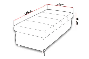 Cerys Fotpall 60 cm - Möbler - Vardagsrum - Stolar & sittmöbler - Pallar - Fotpall