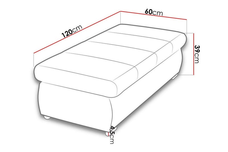 Cerys Fotpall 60 cm - Möbler - Vardagsrum - Stolar & sittmöbler - Pallar - Fotpall