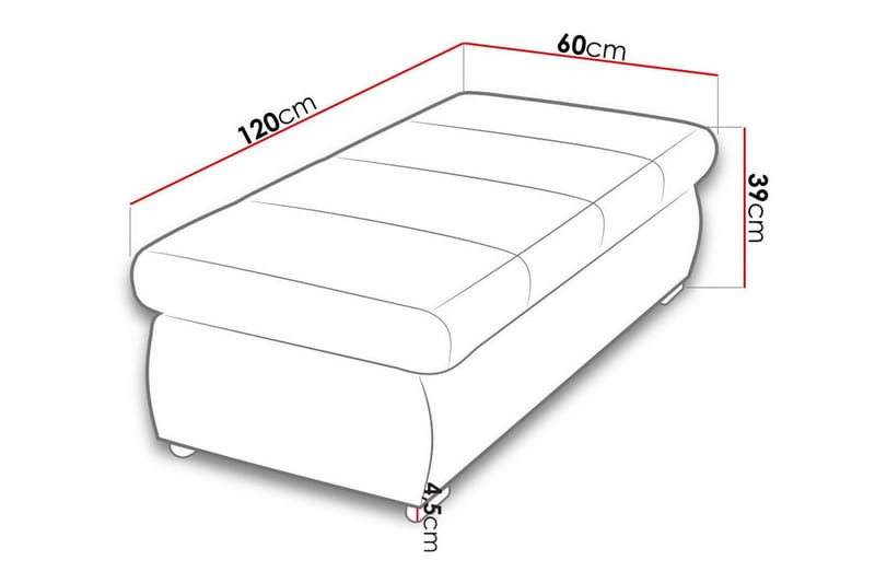 Cerys Fotpall 60 cm - Möbler - Vardagsrum - Stolar & sittmöbler - Pallar - Fotpall