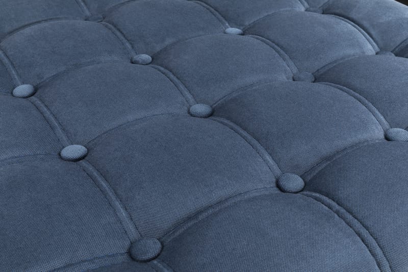 CHESTERFIELD DELUXE Fotpall Fyrkantig 70 Sammet Petrolblå - Möbler - Vardagsrum - Stolar & sittmöbler - Pallar - Fotpall