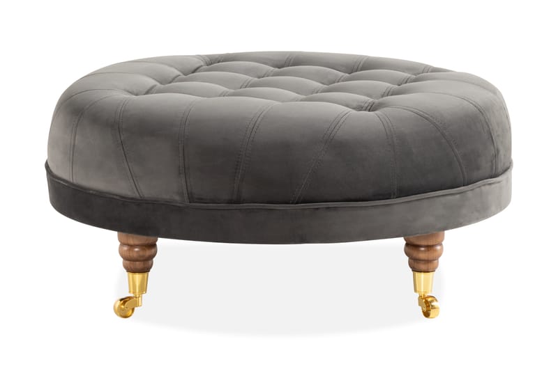 CHESTERFIELD LUX Fotpall Grå - Möbler - Vardagsrum - Stolar & sittmöbler - Pallar - Fotpall