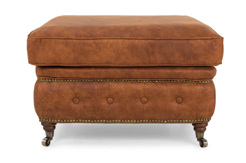 CHESTERFIELD LUX Fotpall Vintage Cognac - Fotpall