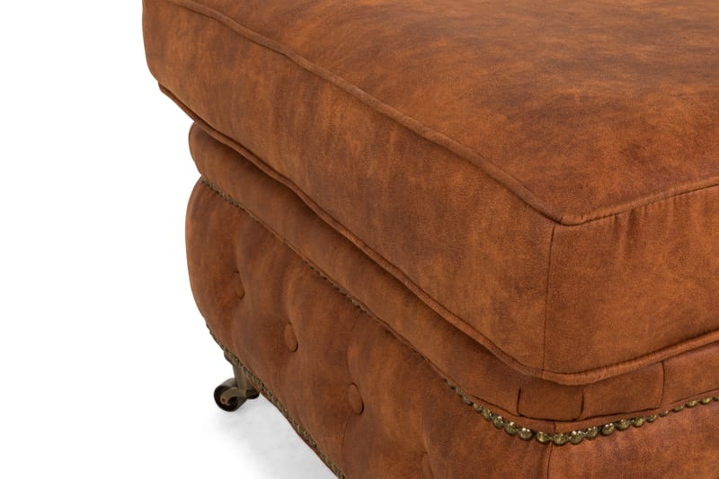 CHESTERFIELD LUX Fotpall Vintage Cognac - Fotpall