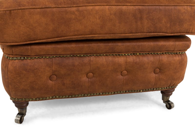 CHESTERFIELD LUX Fotpall Vintage Cognac - Fotpall