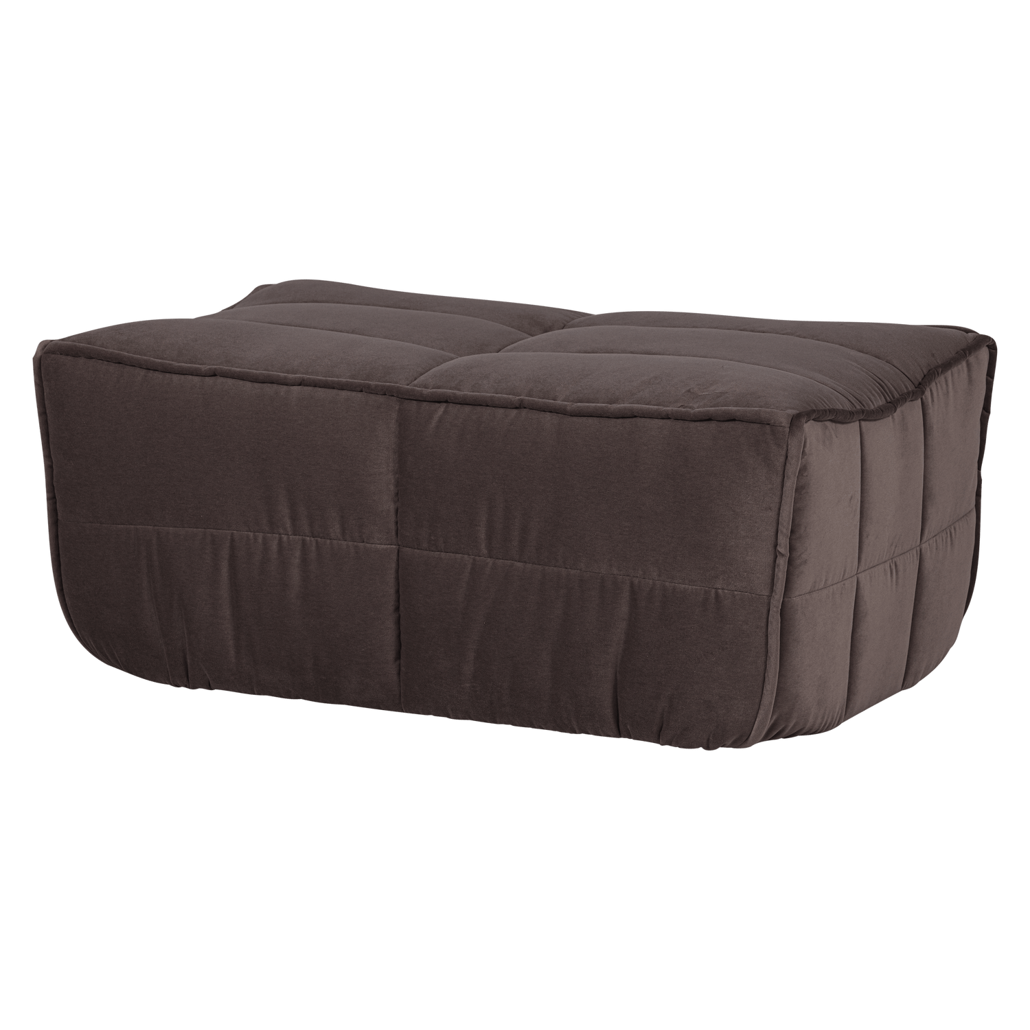 Fotpall Cluster 104 cm - Chokladbrun