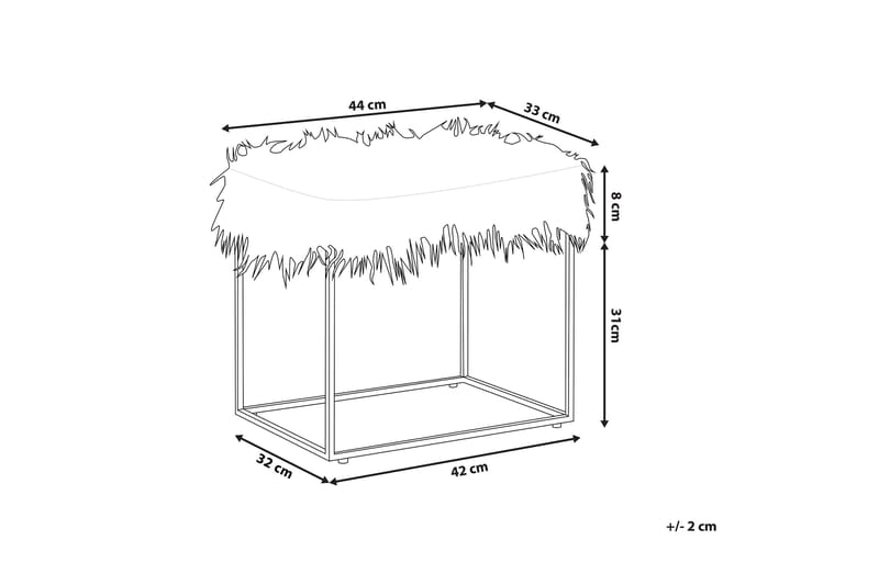 Colonsay Fotpall - Vit - Möbler - Vardagsrum - Stolar & sittmöbler - Pallar - Fotpall