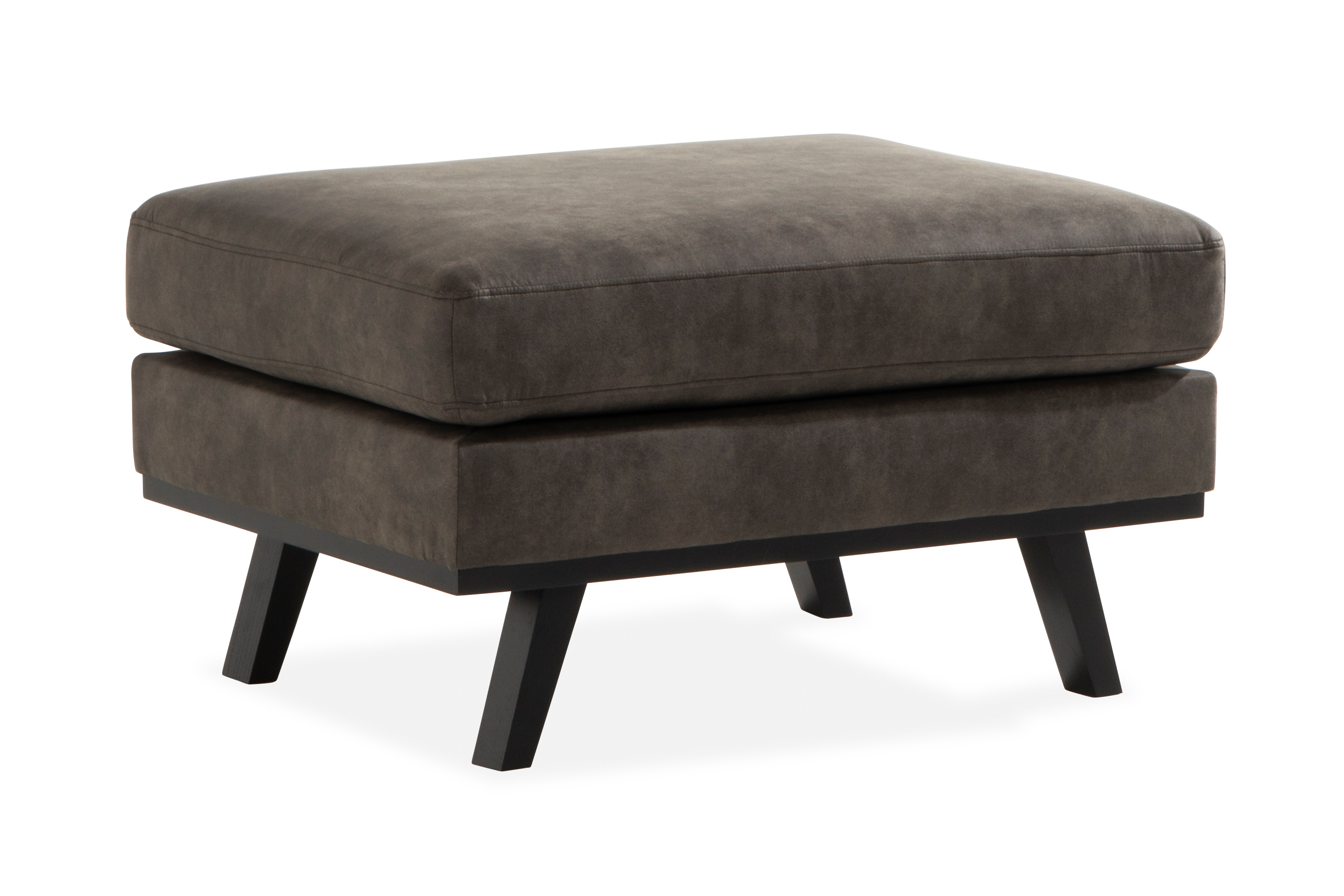 copenhagen fotpall konstläder - mörkgrå