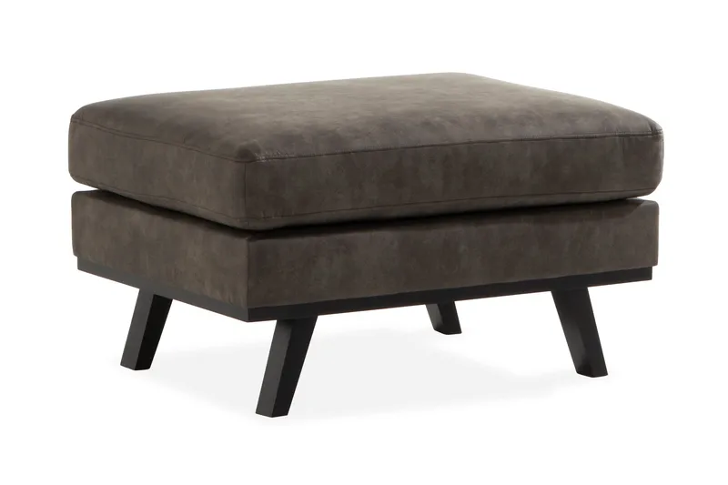 Copenhagen Fotpall Konstläder, Mörkgrå