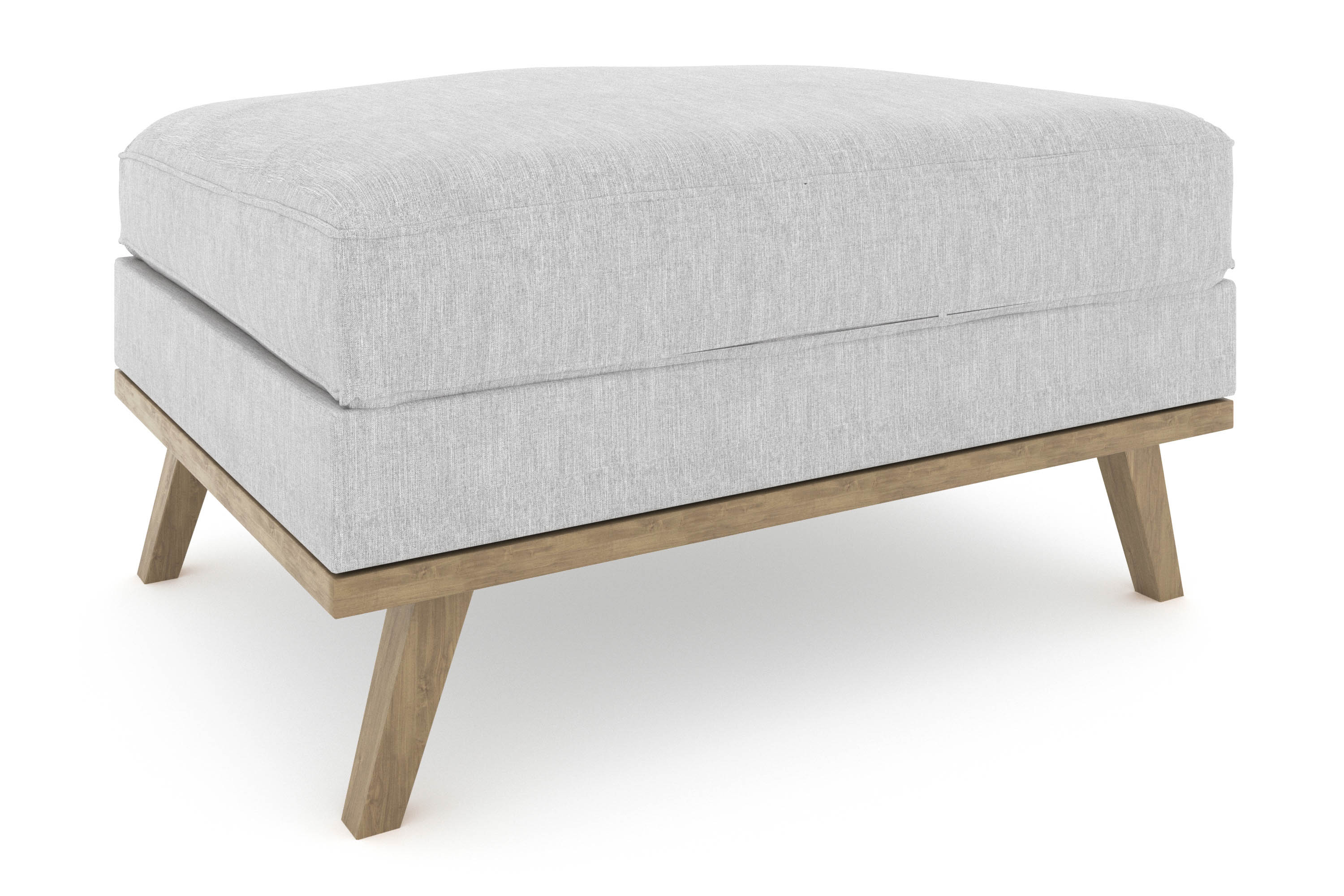 copenhagen fotpall - linnegrå