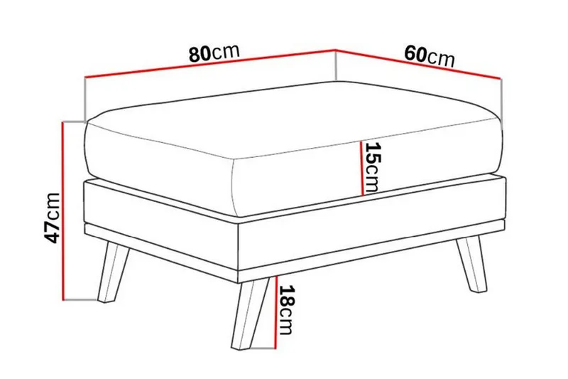 Copenhagen Fotpall - Linnegrå - Möbler - Vardagsrum - Stolar & sittmöbler - Pallar - Fotpall