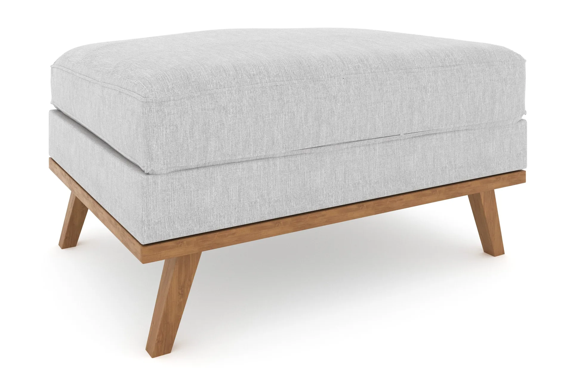 copenhagen fotpall - linnegrå