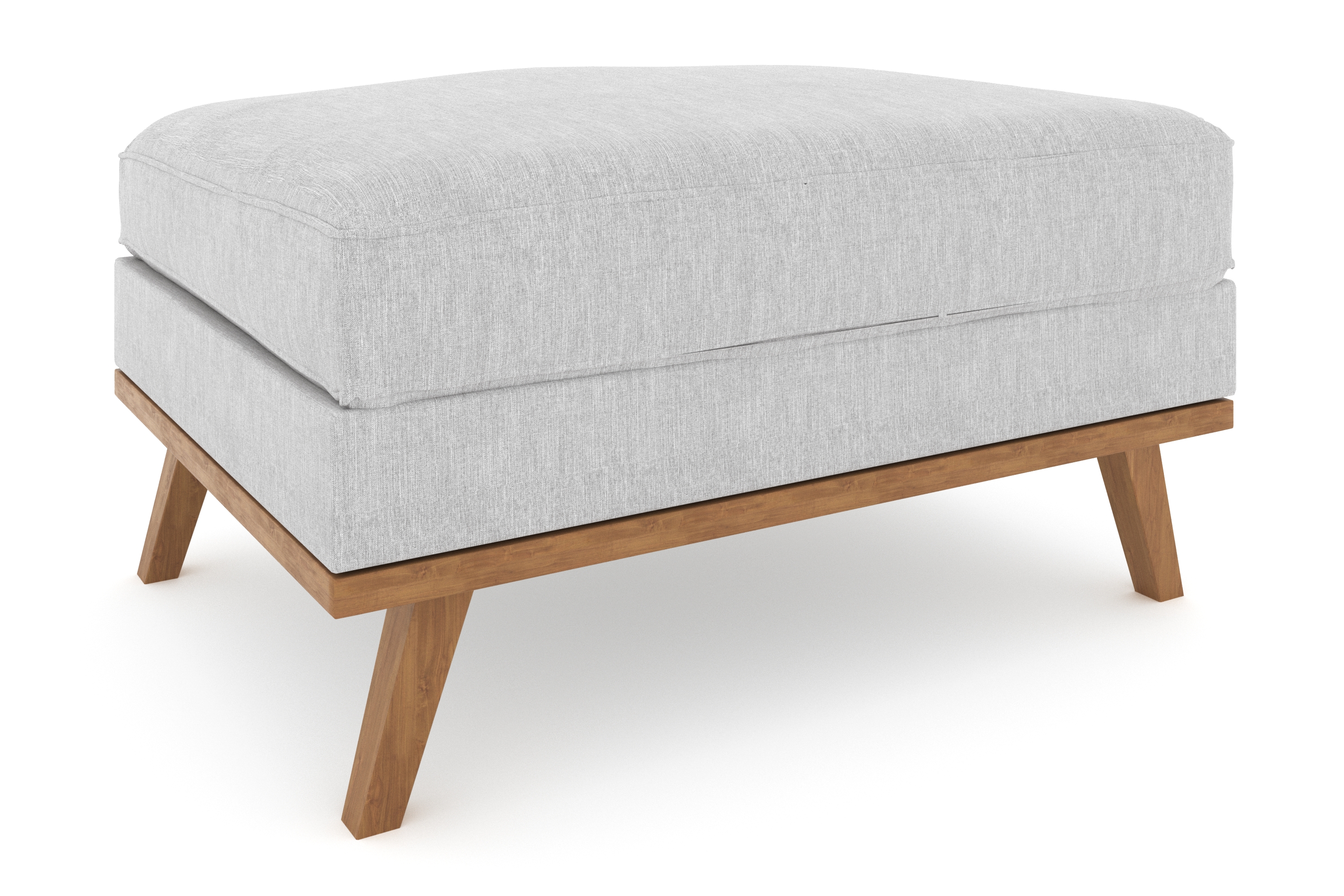 copenhagen fotpall - linnegrå