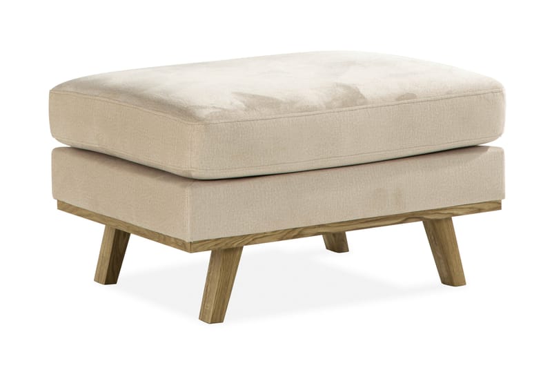 Copenhagen Fotpall Sammet, Beige