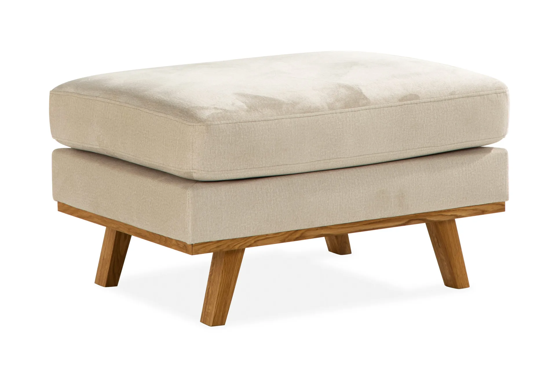 copenhagen fotpall sammet - beige