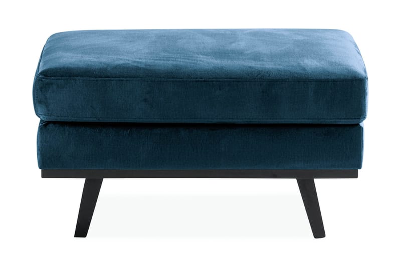 Copenhagen Fotpall Sammet - Blå - Möbler - Vardagsrum - Stolar & sittmöbler - Pallar - Fotpall