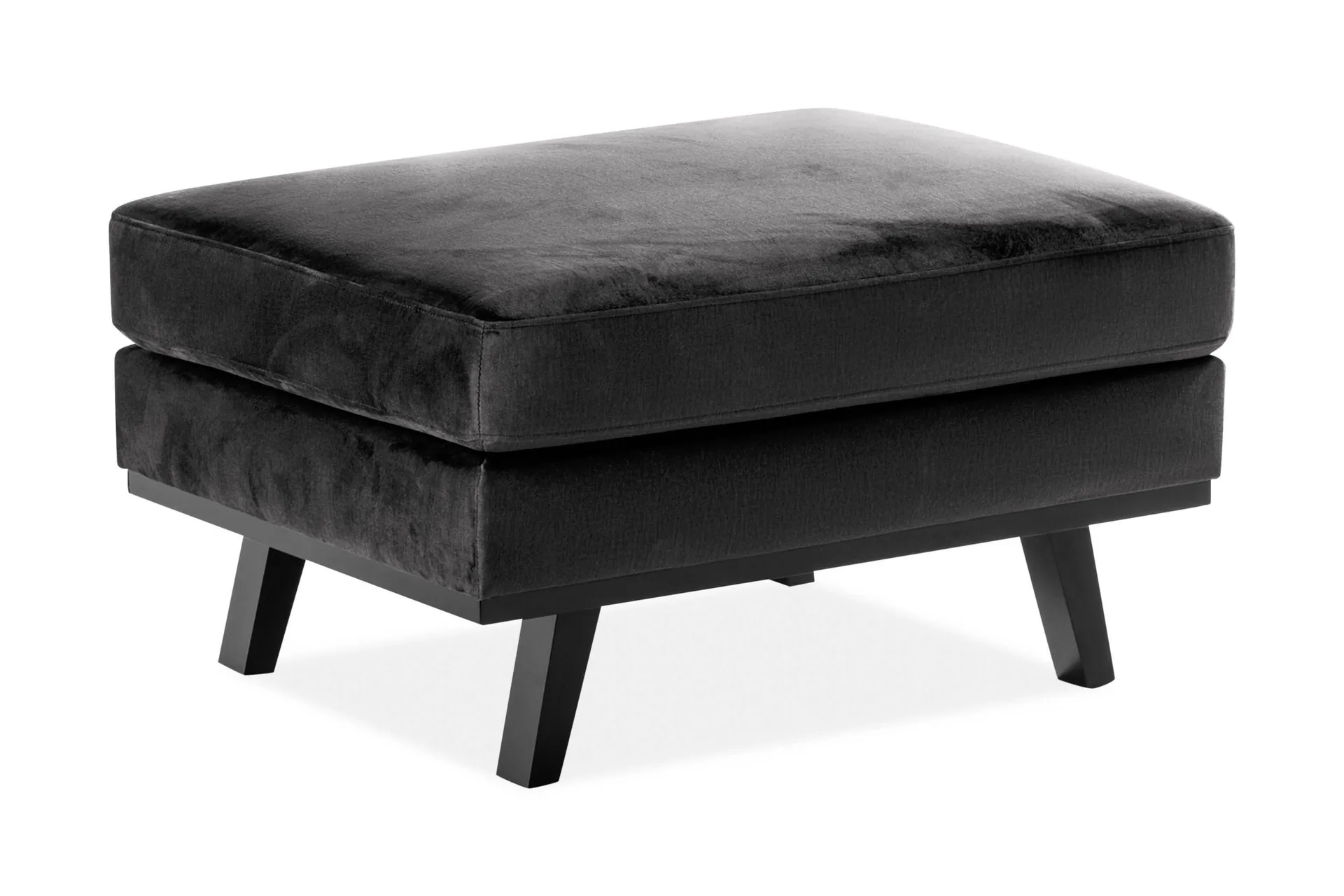 copenhagen fotpall sammet - grå