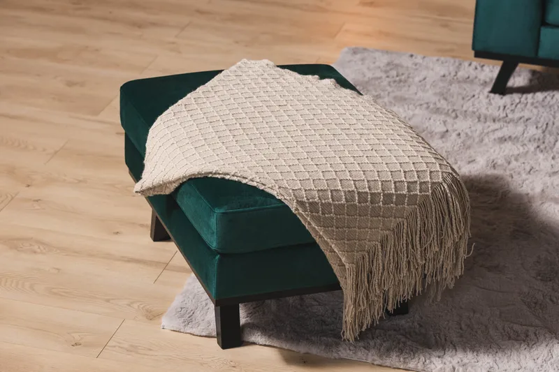 Copenhagen Fotpall Sammet - Grön - Möbler - Vardagsrum - Stolar & sittmöbler - Pallar - Fotpall