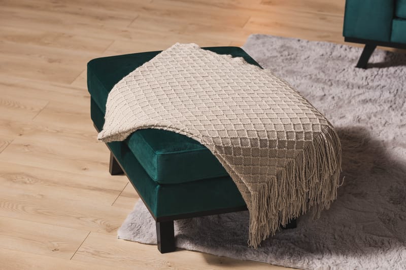 Copenhagen Fotpall Sammet - Grön - Möbler - Vardagsrum - Stolar & sittmöbler - Pallar - Fotpall