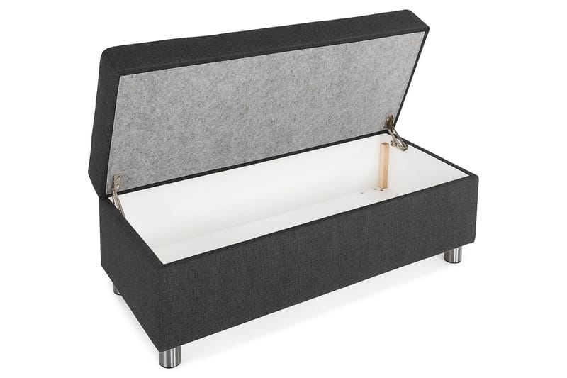 Crazy Fotpall med Förvaring 120x50 - Antracit - Möbler - Vardagsrum - Stolar & sittmöbler - Pallar - Fotpall