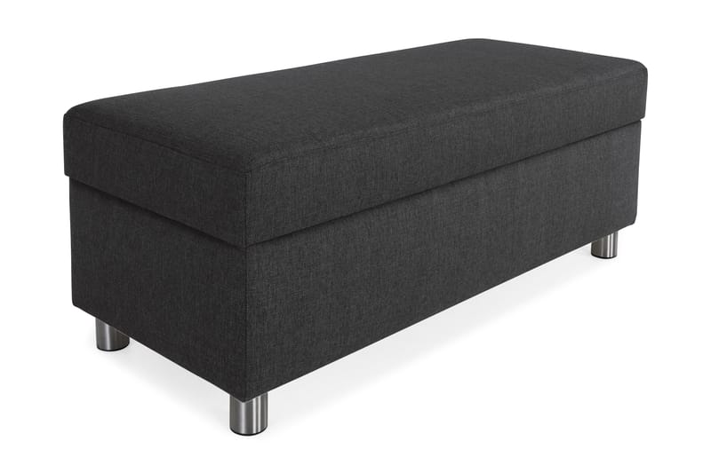Crazy Fotpall med Förvaring 120x50, Antracit