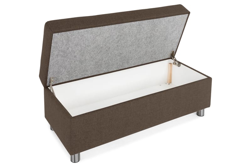 Crazy Fotpall med Förvaring 120x50 - Brun - Möbler - Vardagsrum - Stolar & sittmöbler - Pallar - Fotpall