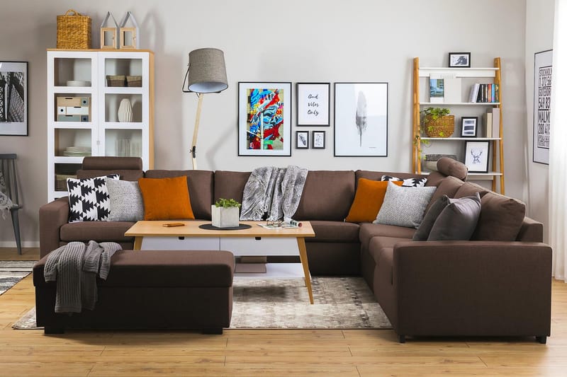 Crazy Fotpall med Förvaring 120x50 - Brun - Möbler - Vardagsrum - Stolar & sittmöbler - Pallar - Fotpall