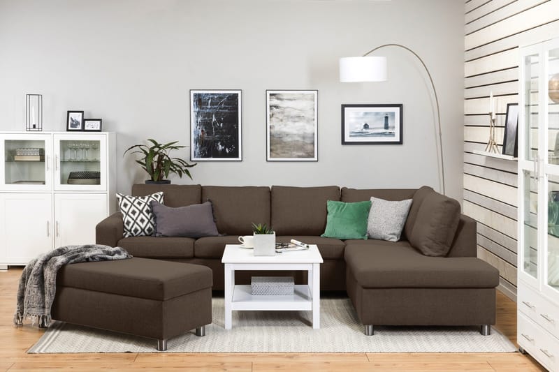 Crazy Fotpall med Förvaring 120x50 - Brun - Möbler - Vardagsrum - Stolar & sittmöbler - Pallar - Fotpall