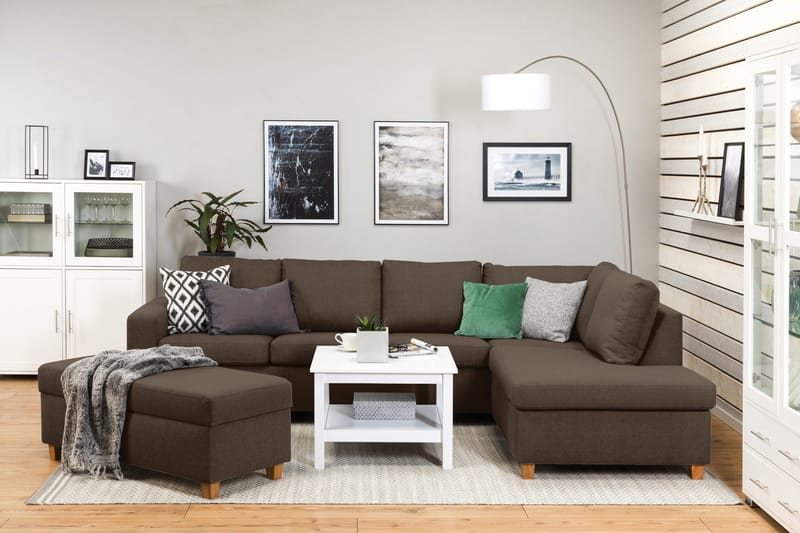 Crazy Fotpall med Förvaring 120x50 - Brun - Möbler - Vardagsrum - Stolar & sittmöbler - Pallar - Fotpall