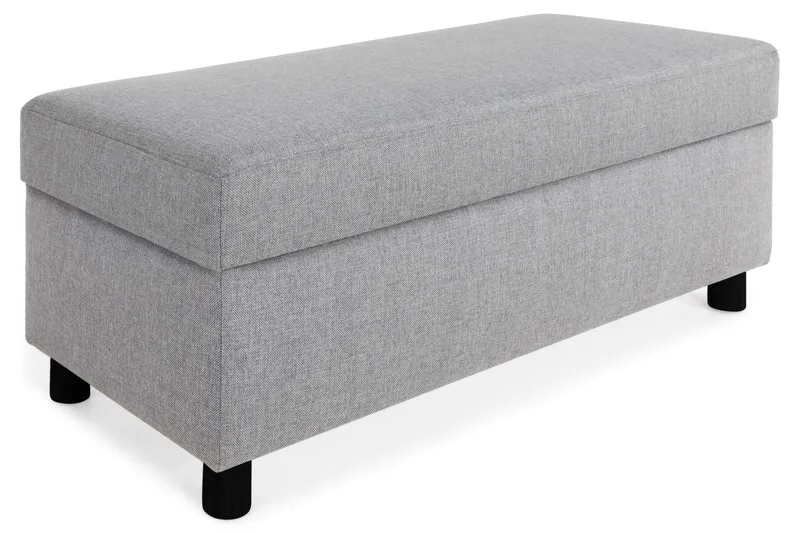 Crazy Fotpall med Förvaring 120x50 - Ljusgrå - Möbler - Vardagsrum - Stolar & sittmöbler - Pallar - Fotpall