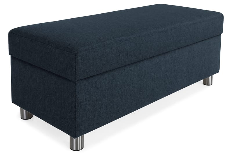 Crazy Fotpall med Förvaring 120x50, Mörkblå