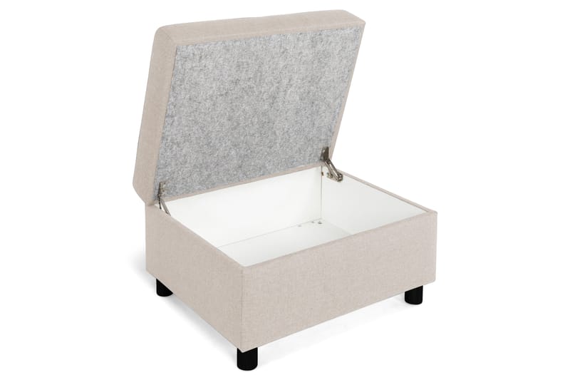Crazy Fotpall med Förvaring 80x65 - Beige - Möbler - Vardagsrum - Stolar & sittmöbler - Pallar - Fotpall