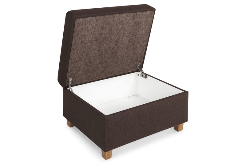 Crazy Fotpall med Förvaring 80x65 - Brun - Möbler - Vardagsrum - Stolar & sittmöbler - Pallar - Fotpall