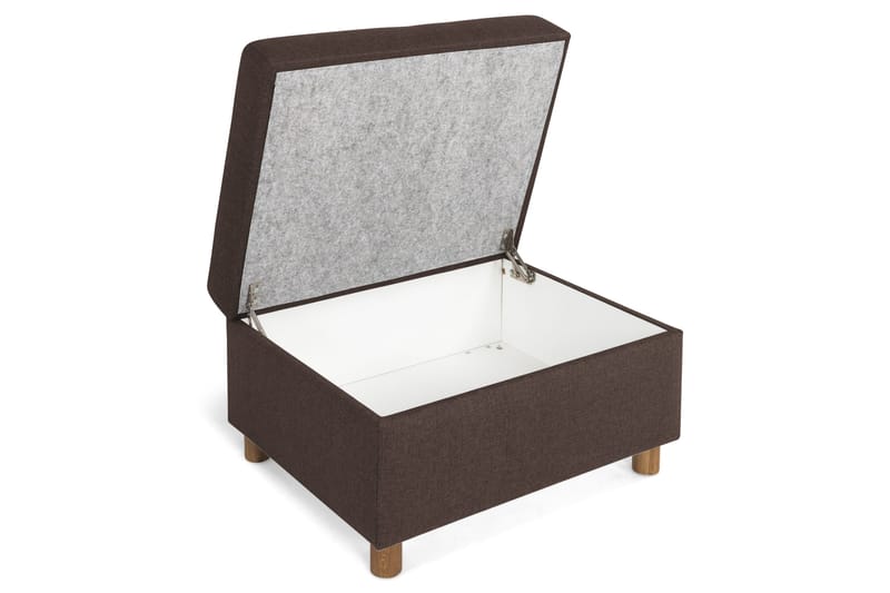 Crazy Fotpall med Förvaring 80x65 - Brun - Möbler - Vardagsrum - Stolar & sittmöbler - Pallar - Fotpall