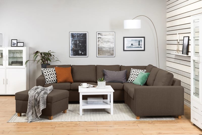 Crazy Fotpall med Förvaring 80x65 - Brun - Möbler - Vardagsrum - Stolar & sittmöbler - Pallar - Fotpall