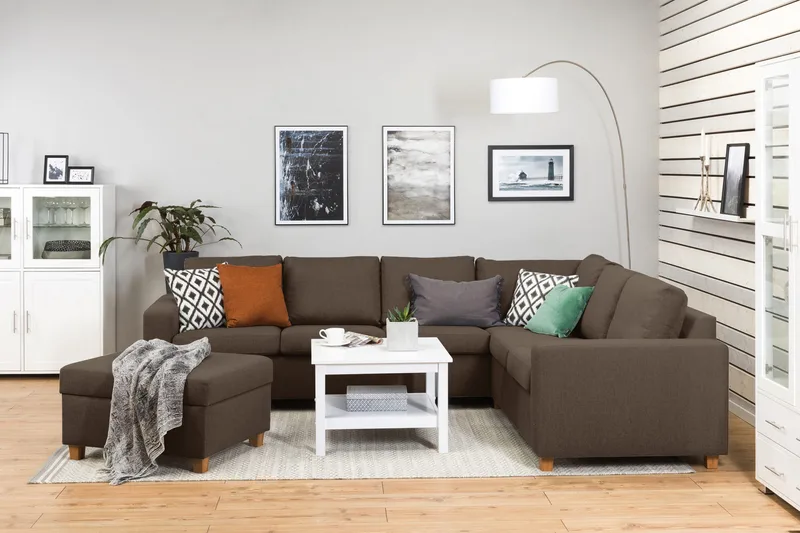 Crazy Fotpall med Förvaring 80x65 - Brun - Möbler - Vardagsrum - Stolar & sittmöbler - Pallar - Fotpall