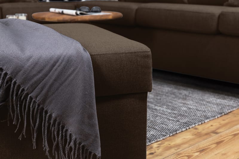 Crazy Fotpall med Förvaring 80x65 - Brun - Möbler - Vardagsrum - Stolar & sittmöbler - Pallar - Fotpall