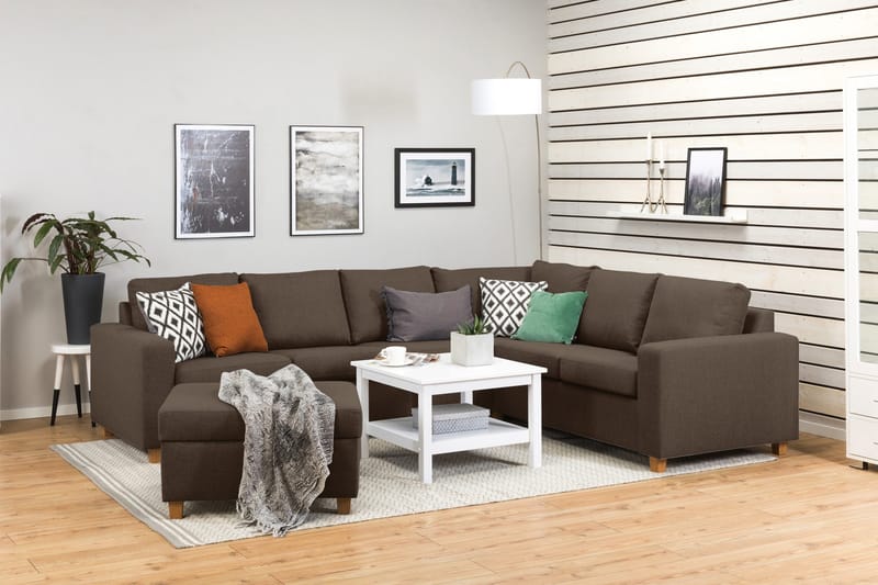 Crazy Fotpall med Förvaring 80x65 - Brun - Möbler - Vardagsrum - Stolar & sittmöbler - Pallar - Fotpall