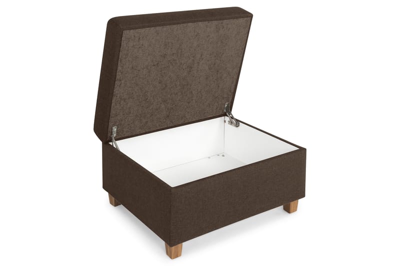 Crazy Fotpall med Förvaring 80x65 - Brun - Möbler - Vardagsrum - Stolar & sittmöbler - Pallar - Fotpall